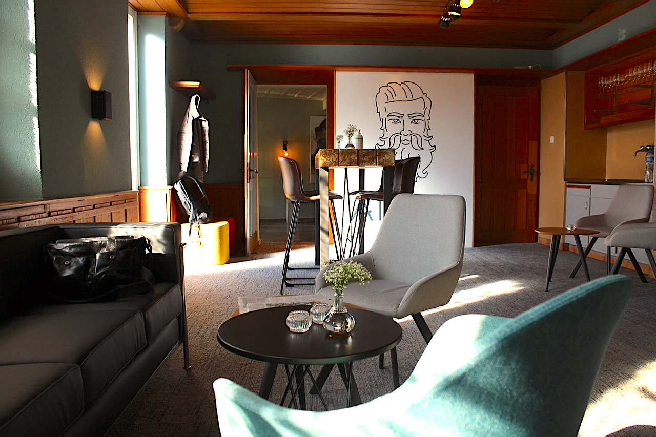 Attila Lounge an Bord der MS Attila Boutique Boatel in der Schweiz