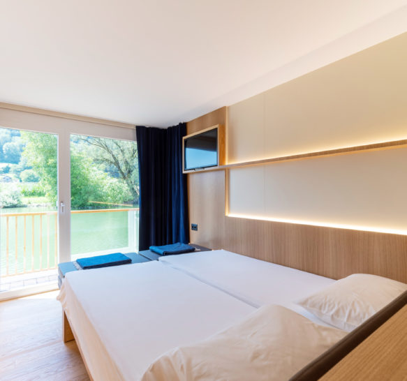 Innenbereich der MS Attila mit Boutique-Boatel-Ambiente